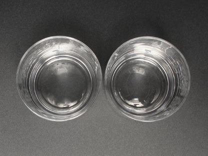 美品 ティファニー グラス タンブラー 2点セット ペア 切子模様 TIFFANY&Co.