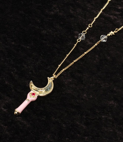 美品 ネックレス セーラームーン  ムーンスティック レディース