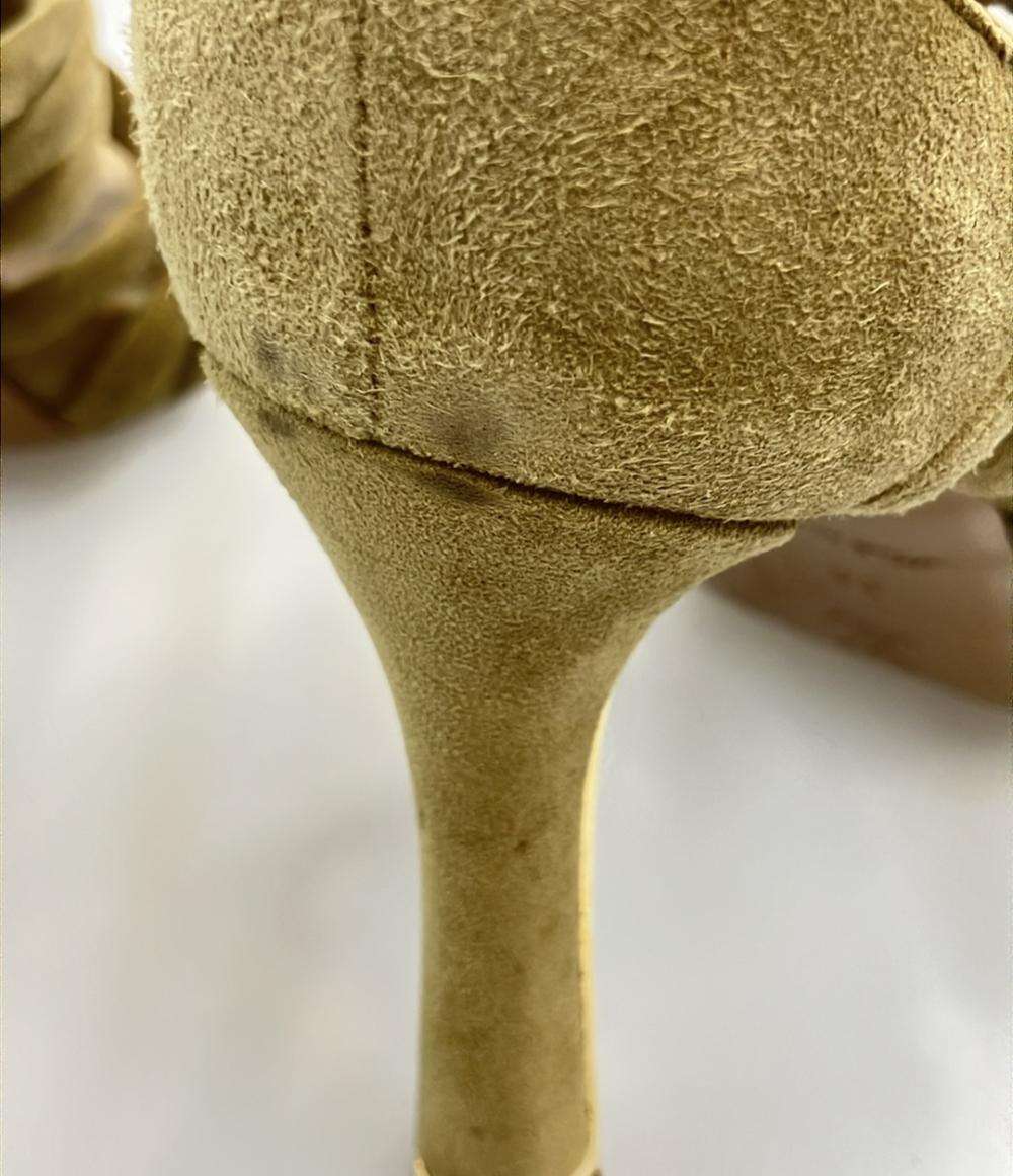 訳あり LOUIS VUITTON スエードサンダル 編み込み レディース SIZE 34 21.5(cm) ルイ・ヴィトン