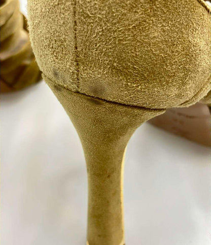 訳あり LOUIS VUITTON スエードサンダル 編み込み レディース SIZE 34 21.5(cm) ルイ・ヴィトン