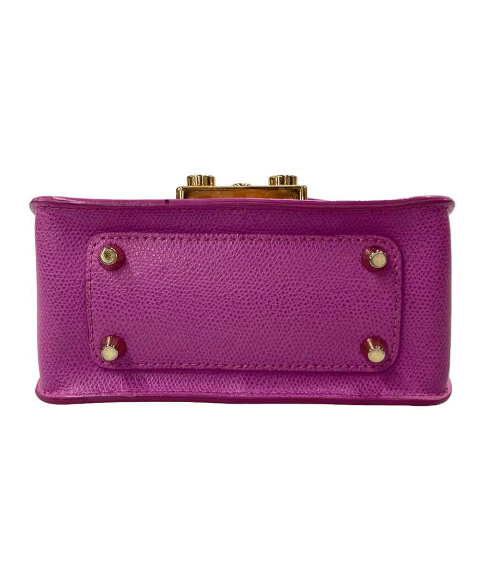 美品 FURLA ショルダーバッグ 斜め掛け チェーン レディース フルラ