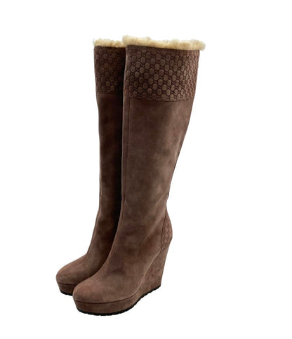 GUCCI ロングブーツ ウェッジソール レディース SIZE 36 1/2 (23.5cm) グッチ