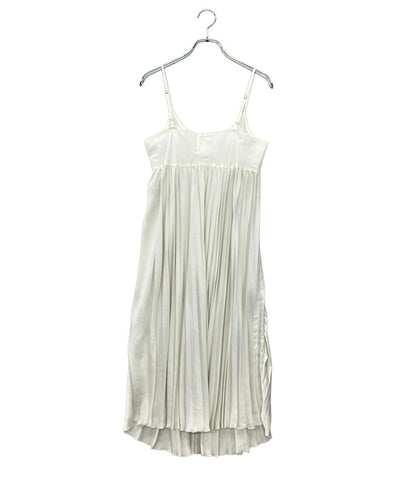 LANVIN en Bleu 長袖ワンピース  スリット プリーツ インナー付き 3904344 レディース SIZE 38 (M) ランバンオンブルー