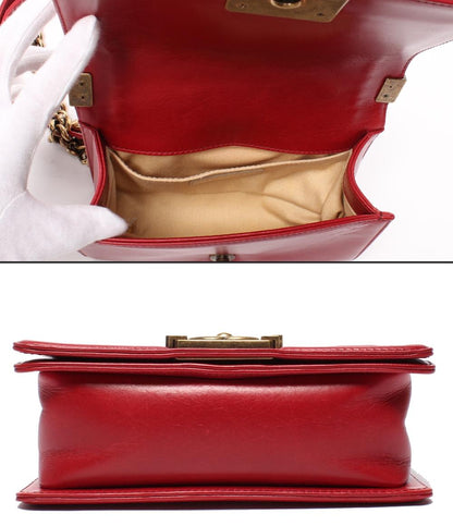 CHANEL チェーンショルダーバッグ ゴールド金具 マトラッセ レディース シャネル ボーイシャネル