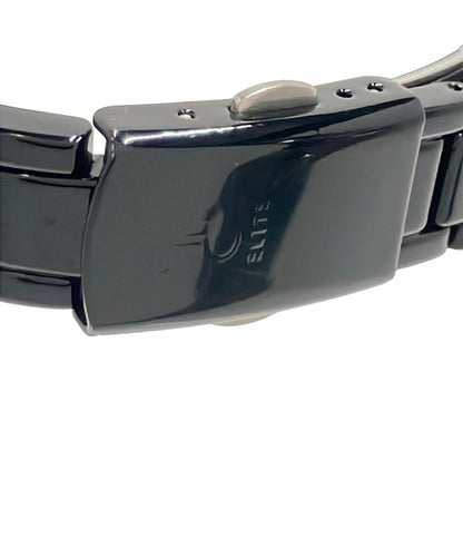 ELITE 腕時計 クオーツ パープル EE038L レディース エリート