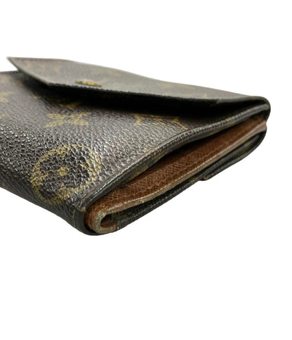 LOUIS VUITTON ダブルホック 二つ折り財布 モノグラム ポルトモネ ビエ M61660 レディース ルイ・ヴィトン
