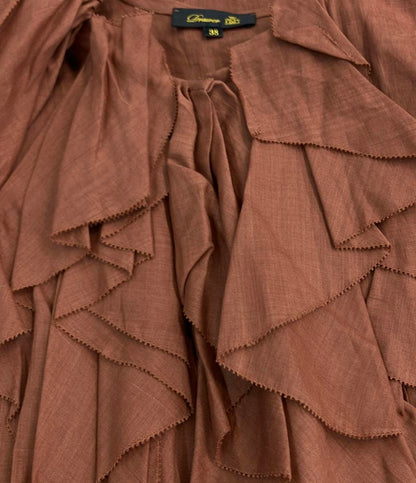 Drawer ローンラッフル ノースリーブブラウス 6521-299-1090 レディース SIZE 38 ドゥロワー