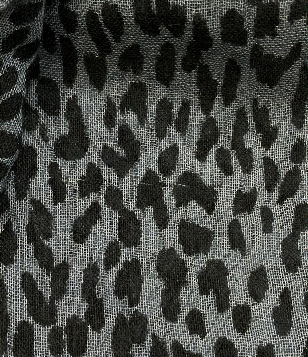 サンローラン ストール レオパード柄 レディース SAINT LAURENT 