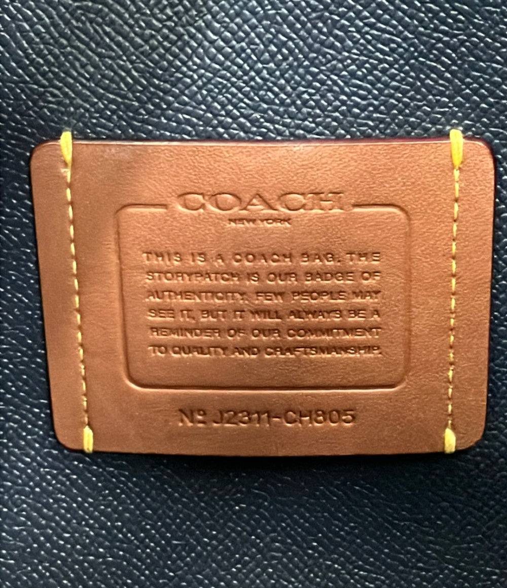 美品 COACH トートバッグ ショルダーバッグ 2WAY 斜め掛け レザー キャリーオール CH805 レディース コーチ
