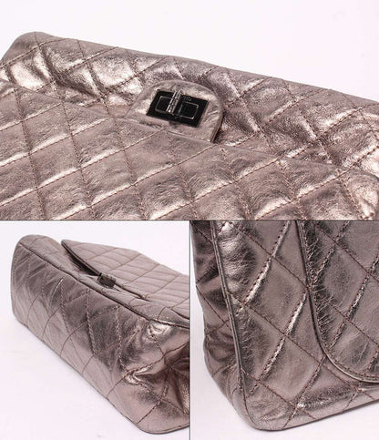 CHANEL ショルダーバッグ 肩掛け 斜め掛け ダブルチェーン ダブルフラップ シルバー金具 12番台 2.25 レディース シャネル