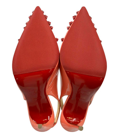 美品 クリスチャンルブタン ポインテッドトゥスリングバックパンプス レディース SIZE 36 1/2 (M) Christian Louboutin