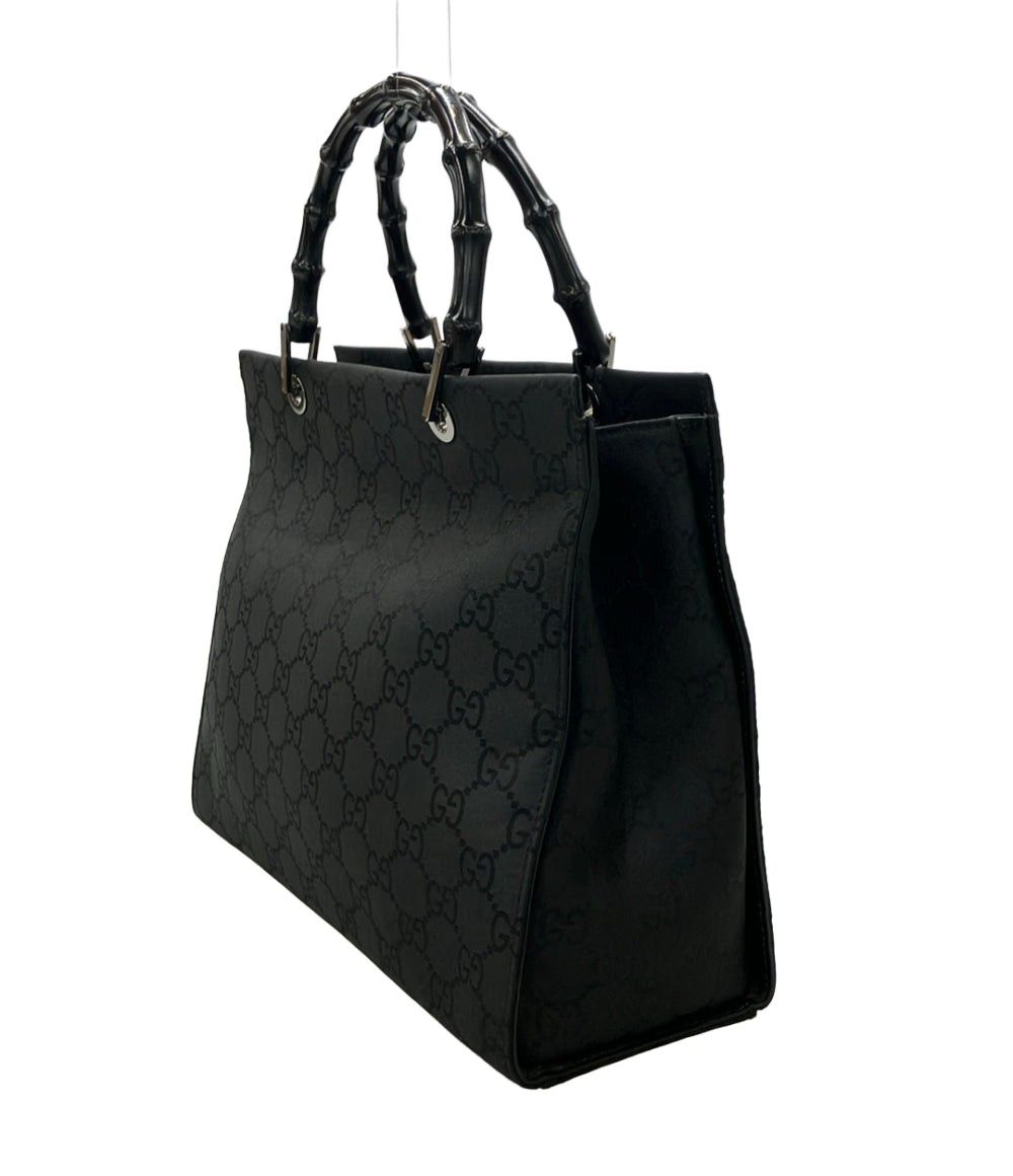 美品 GUCCI トートバッグ GG柄 バンブー 002 1010 001956 レディース グッチ