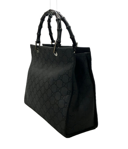 美品 GUCCI トートバッグ GG柄 バンブー 002 1010 001956 レディース グッチ