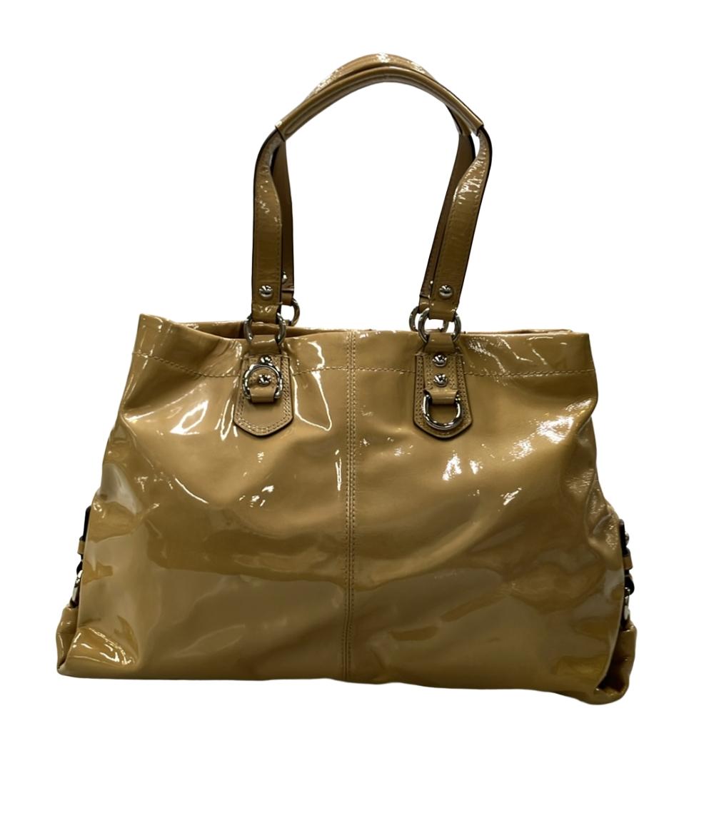 COACH 2WAY トートバッグ ショルダーバッグ  肩掛け エナメル 21043E レディース コーチ