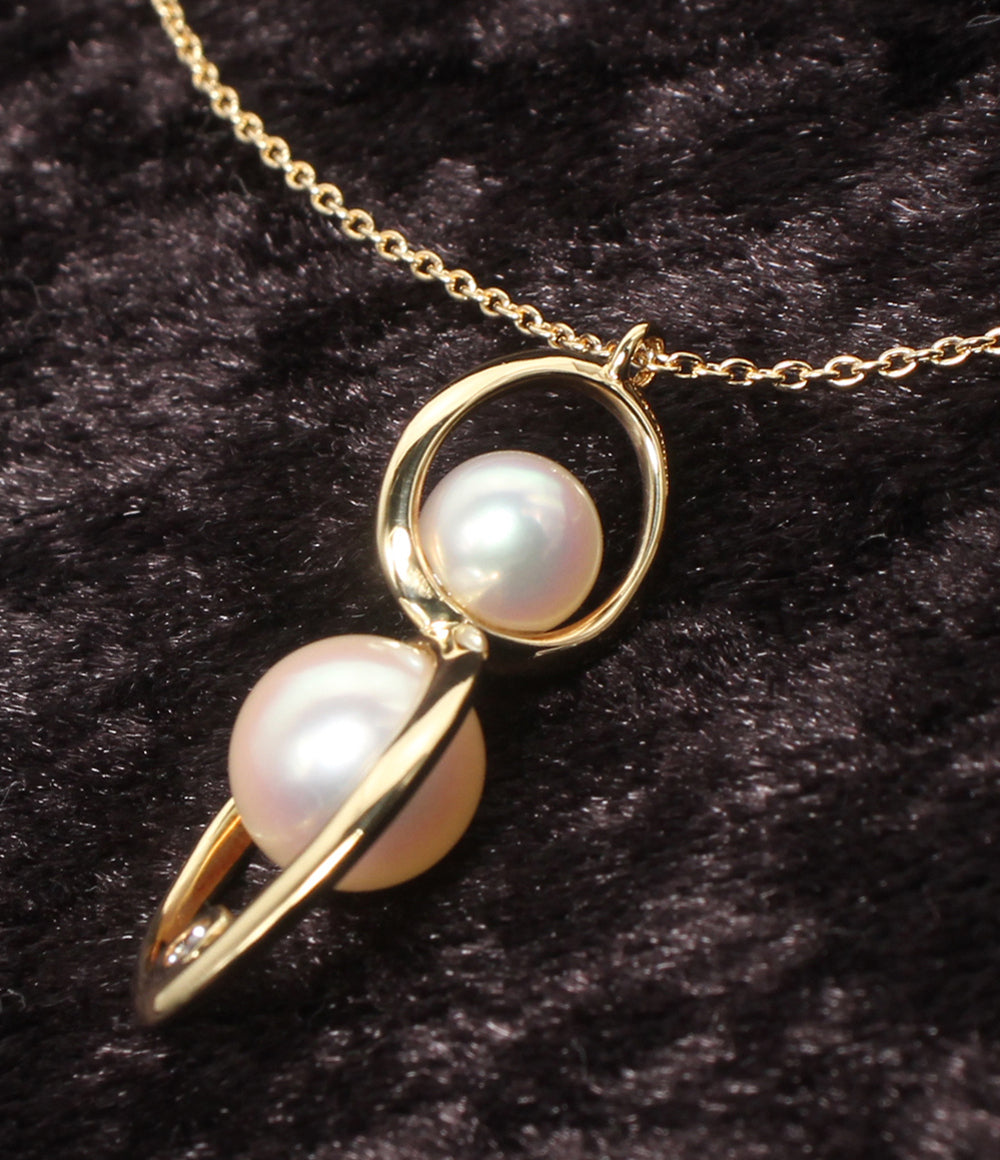 美品 TASAKI ネックレス K18 パール5.7-7.7mm レディース タサキ