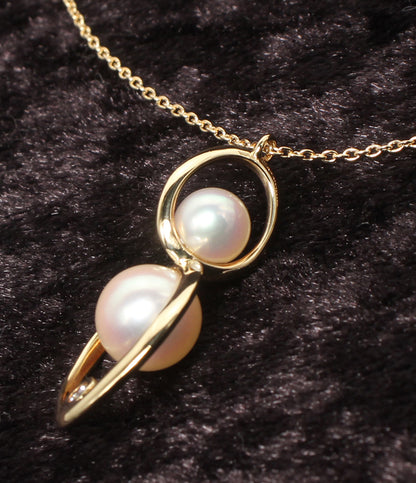 美品 TASAKI ネックレス K18 パール5.7-7.7mm レディース タサキ