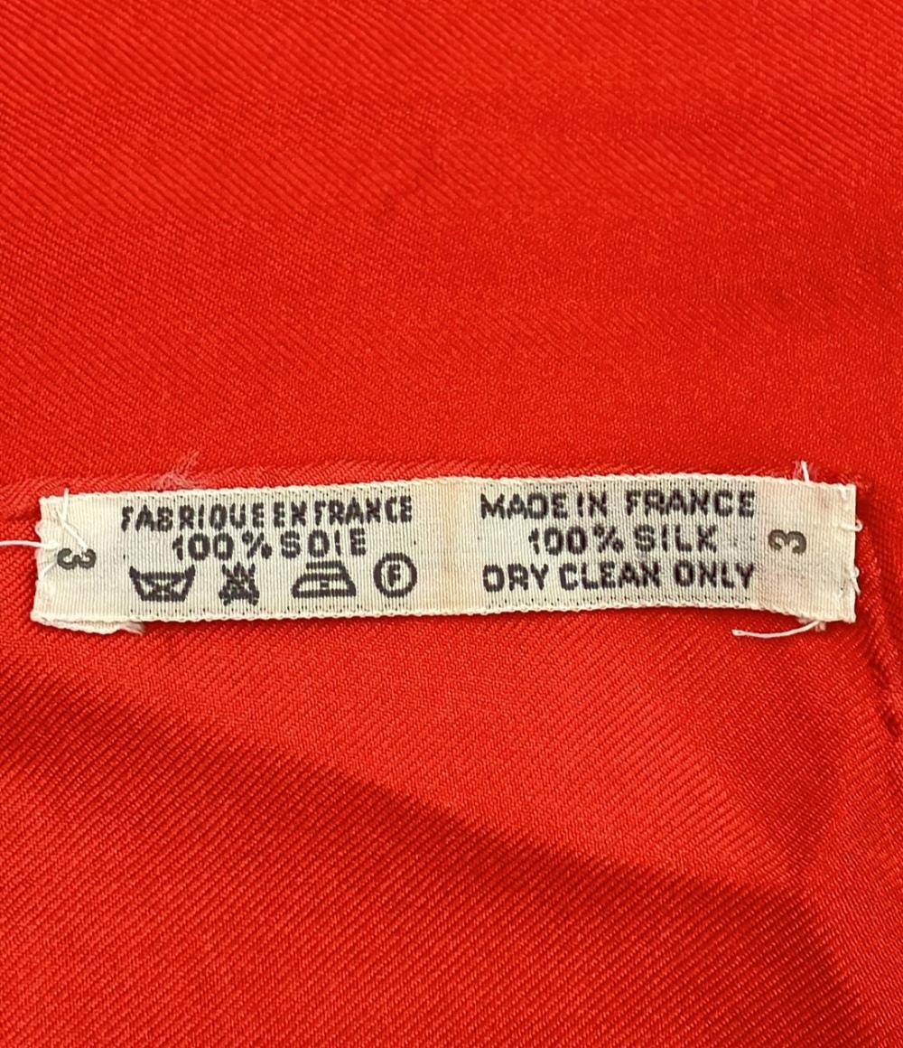 訳あり HERMES スカーフ シルク100% カレ90 Ex Libris レディース メンズ エルメス