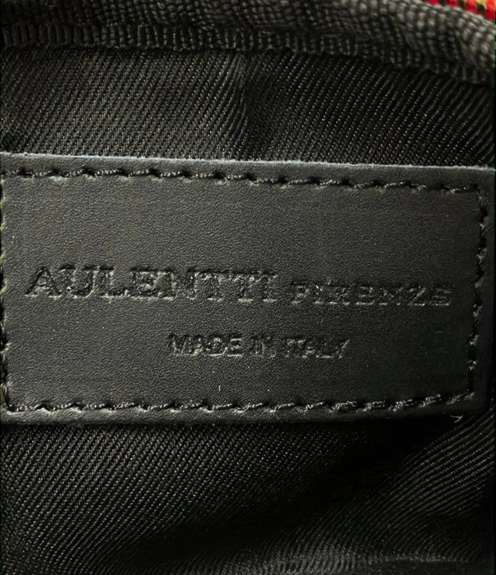 AULENTTI ミニハンドバッグ ミニショルダーバッグ 2WAY 斜め掛け チェーン レザー レディース オウレンティ