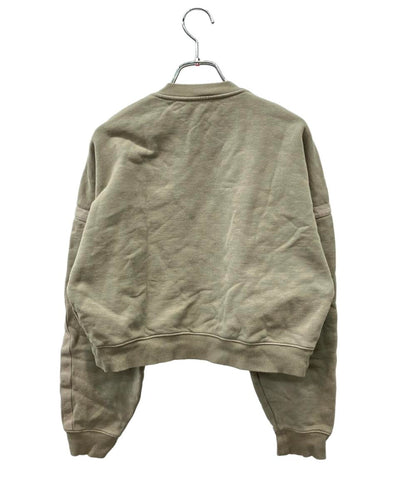 SAINT LAURENT 長袖スウェット グレージュ ショート丈 716525 レディース SIZE S サンローラン