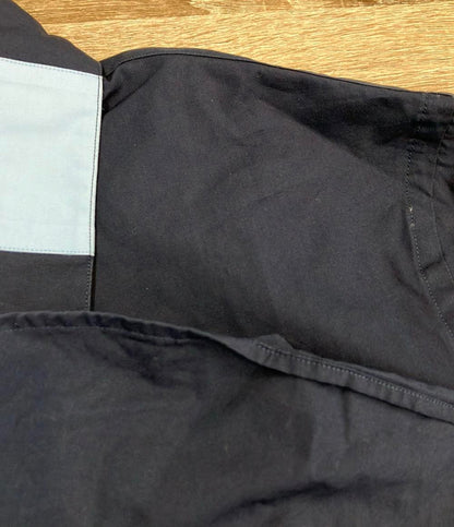 MARNI 半袖シャツ ネイビータンカラーブロック ショートスリーブ チェストポケットコットン100% M05DL0062 S44928 メンズ SIZE 44 (S) マルニ