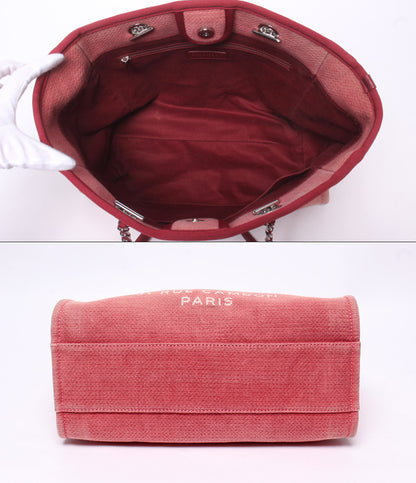 CHANEL トートバッグ ショルダーバッグ 肩掛け シルバー金具 16番台 ドーヴィルMM A67001 レディース シャネル