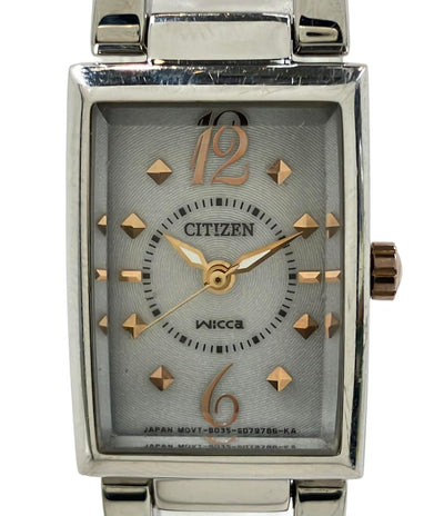 シチズン 腕時計 wicca ウィッカ ソーラー B035-S051312 レディース CITIZEN