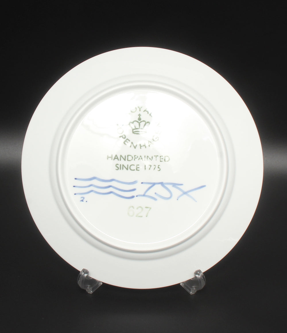 美品 Royal Copenhagen プレート 皿 27cm ブルーフルーテッド メガ ロイヤルコペンハーゲン