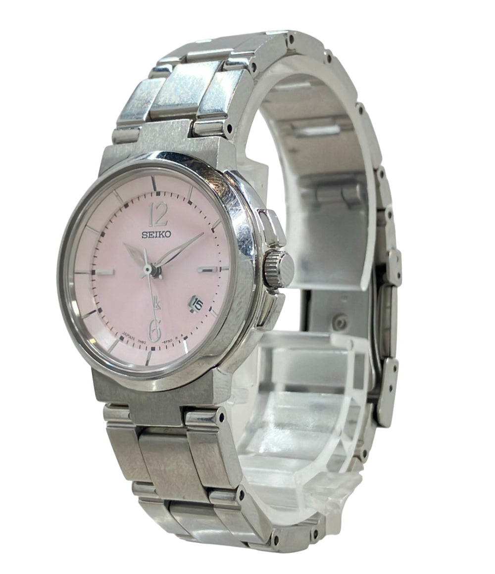 SEIKO 腕時計 lk ルキア クオーツ ピンク 7N82-6E00 レディース セイコー