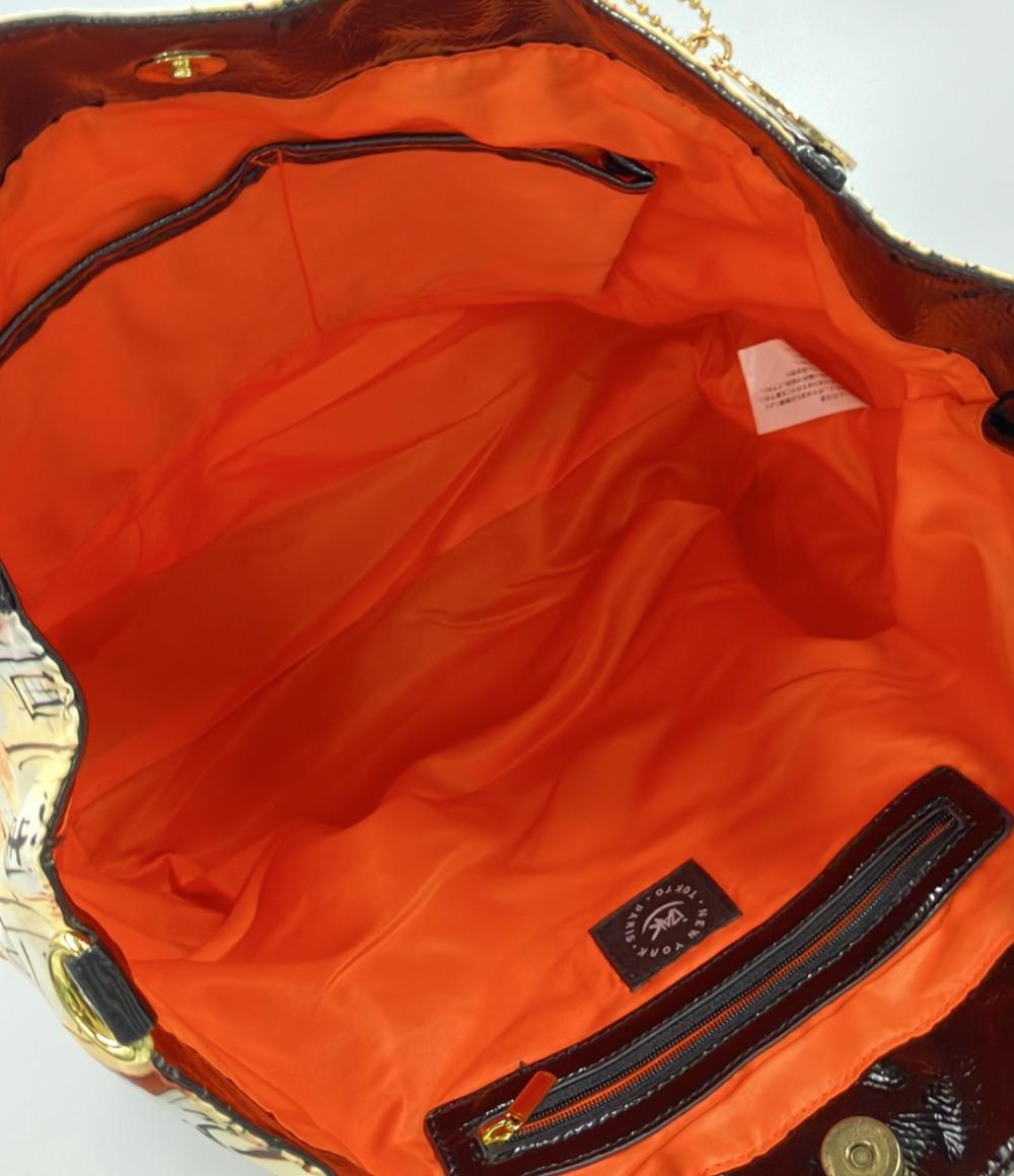 アイザック 2way ナイロンプリントトートバッグ ショルダーバッグ 斜め掛け レディース izak