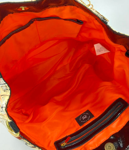 アイザック 2way ナイロンプリントトートバッグ ショルダーバッグ 斜め掛け レディース izak