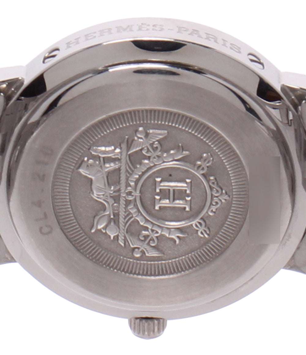 HERMES 腕時計 クリッパー クオーツ ホワイト CL4.210 レディース エルメス