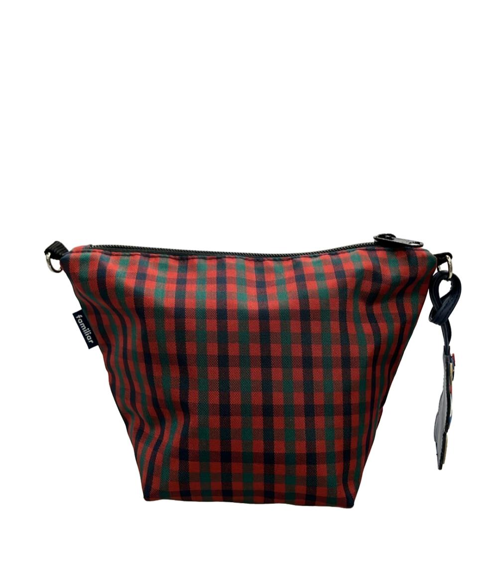 美品 Familiar ショルダーバッグ ポシェット 斜め掛け ナイロン レディース ファミリア