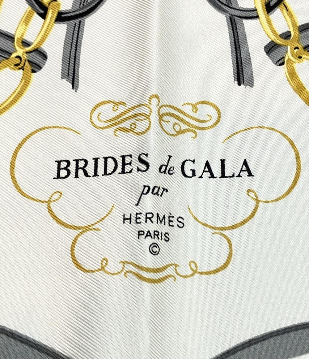 美品 HERMES スカーフ シルク100% プチカレ カレ40 BRIDES de GALA レディース エルメス