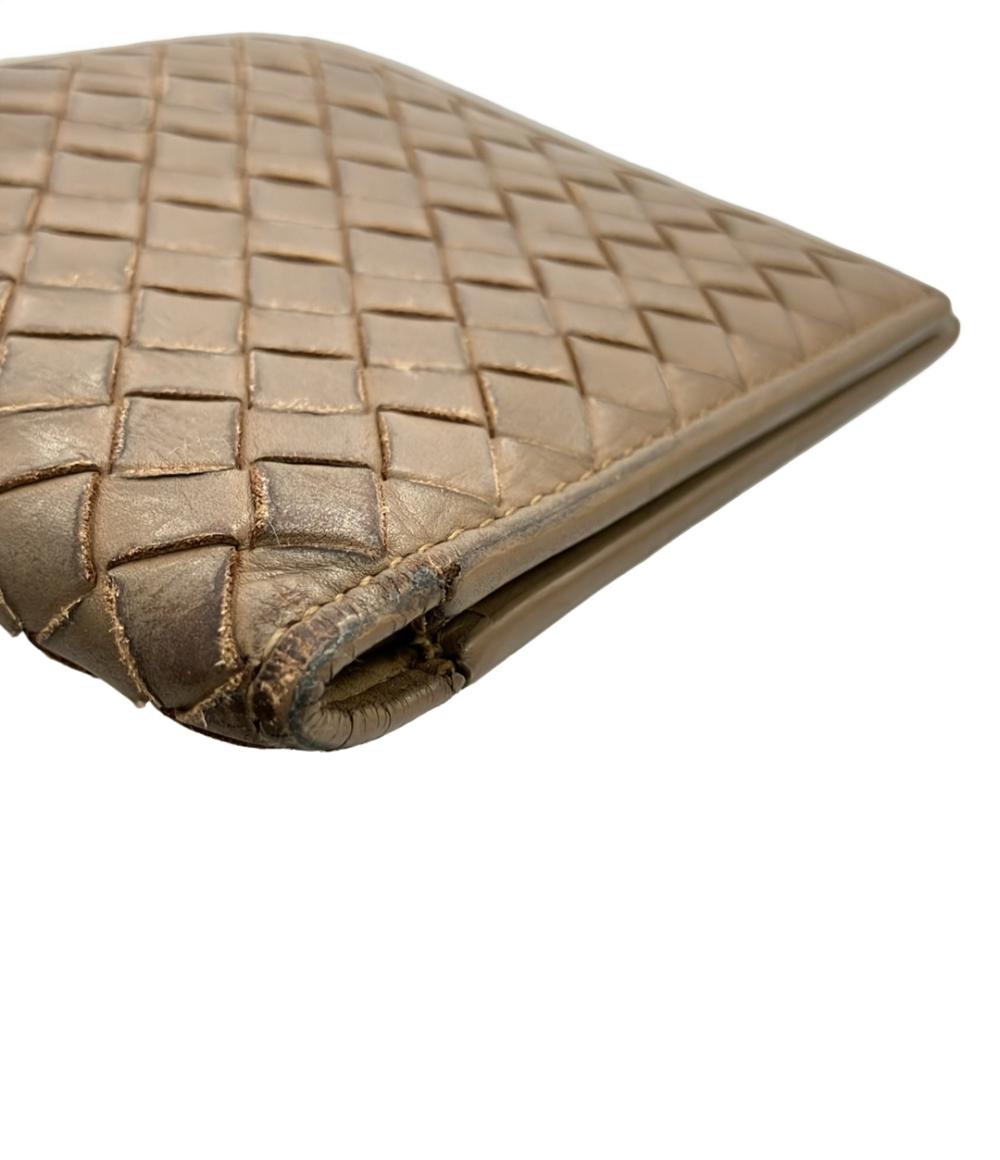 BOTTEGA VENETA 二つ折り財布 レザー イントレチャート レディース