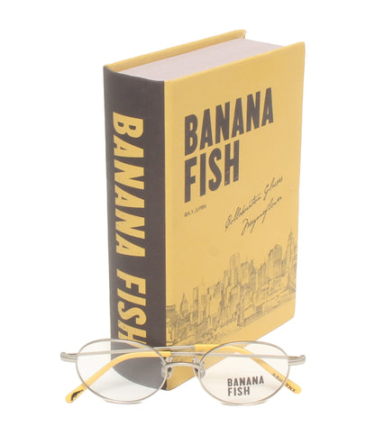 美品 伊達メガネ アイウェア 51□18 BANANA FISH バナナフィッシュ コラボフレーム アッシュ リンクスモデル ASH LYNX