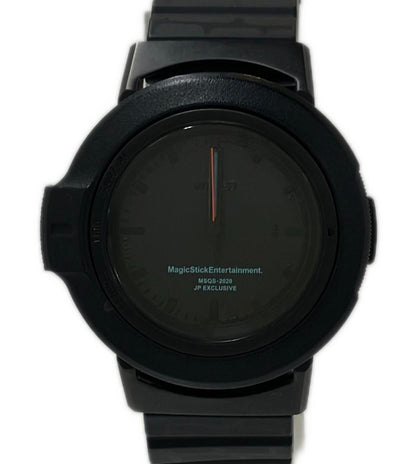 美品 WIRED 腕時計 MAGIC STICK×SEIKO WIRED WW マジックスティック ツーダブ クオーツ ブラック N855-KME0 メンズ レディース ワイアード