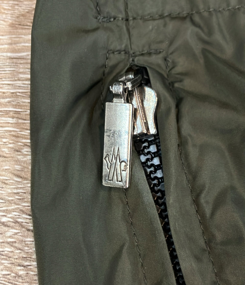 訳あり MONCLER ナイロンジャケット ブルゾン ハーフジップ フード付き レディース SIZE 1 (S) モンクレール