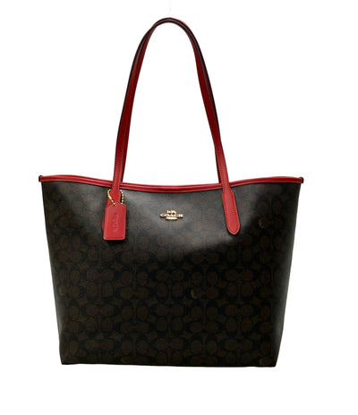 美品 COACH トートバッグ シグネチャー CV976 レディース コーチ
