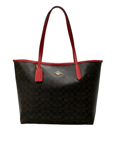 美品 COACH トートバッグ シグネチャー CV976 レディース コーチ