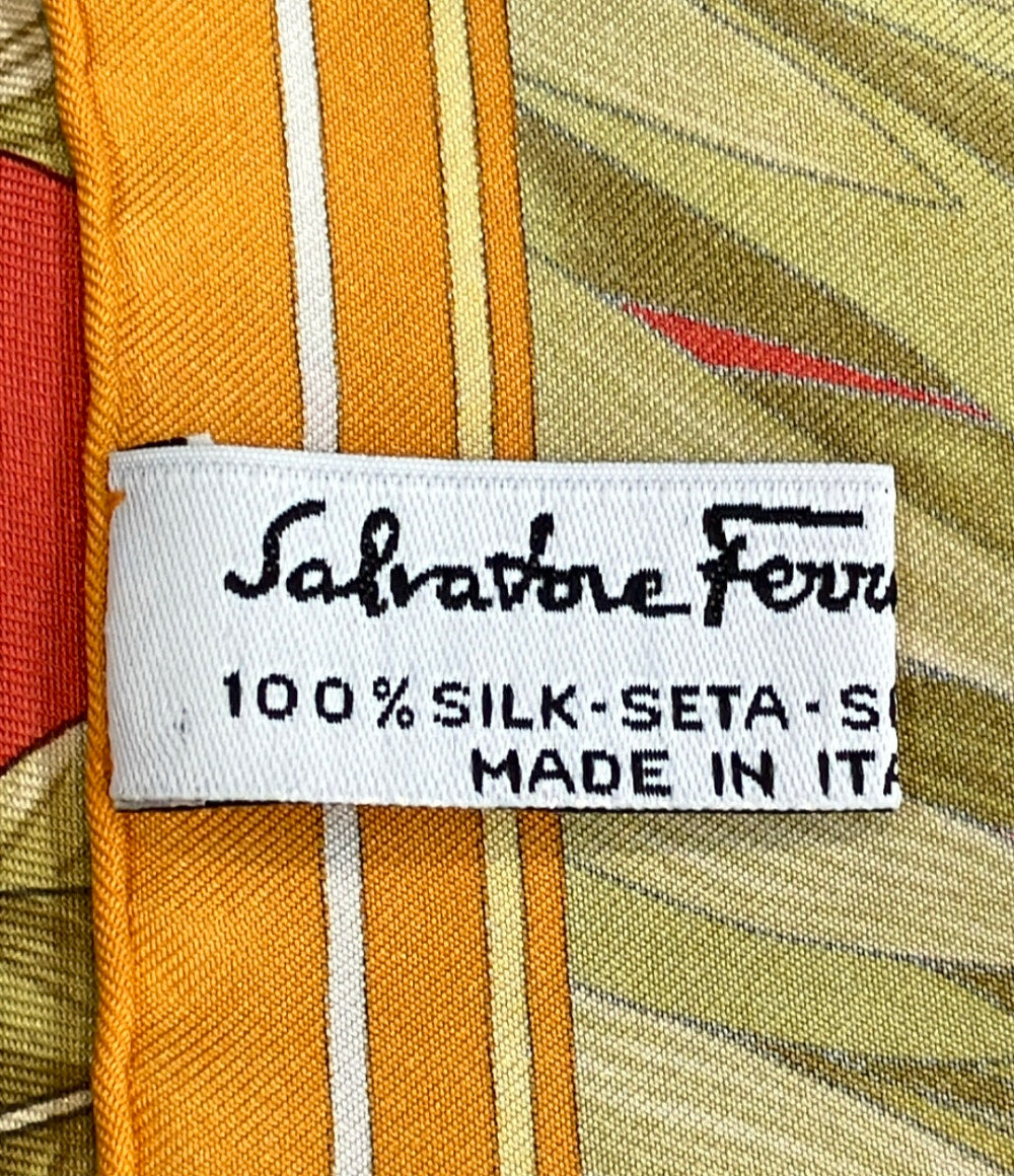 Salvatore Ferragamo スカーフ シルク100% キリン柄 レディース サルヴァトーレフェラガモ