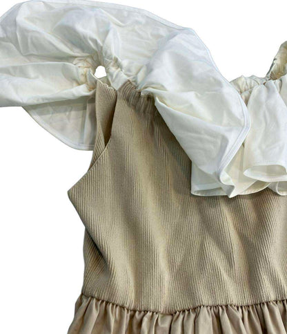 アディアム ノースリーブワンピース フリル袖 レディース SIZE S ADEAM