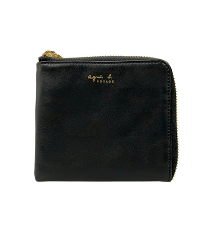 美品 Agnes b. VOYAGE L字ファスナー財布 皮革 レディース アニエスベーボヤージュ