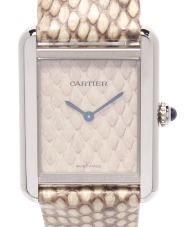 Cartier 腕時計 タンクソロ パイソン クオーツ W5200020 レディース カルティエ