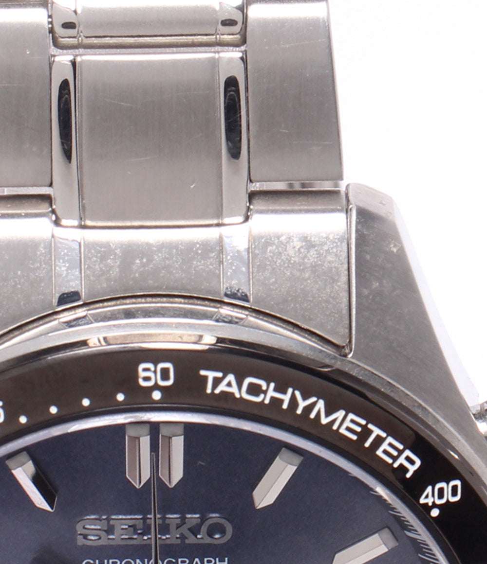 SEIKO 腕時計 クオーツ ブルー 8T63-00D0 メンズ セイコー