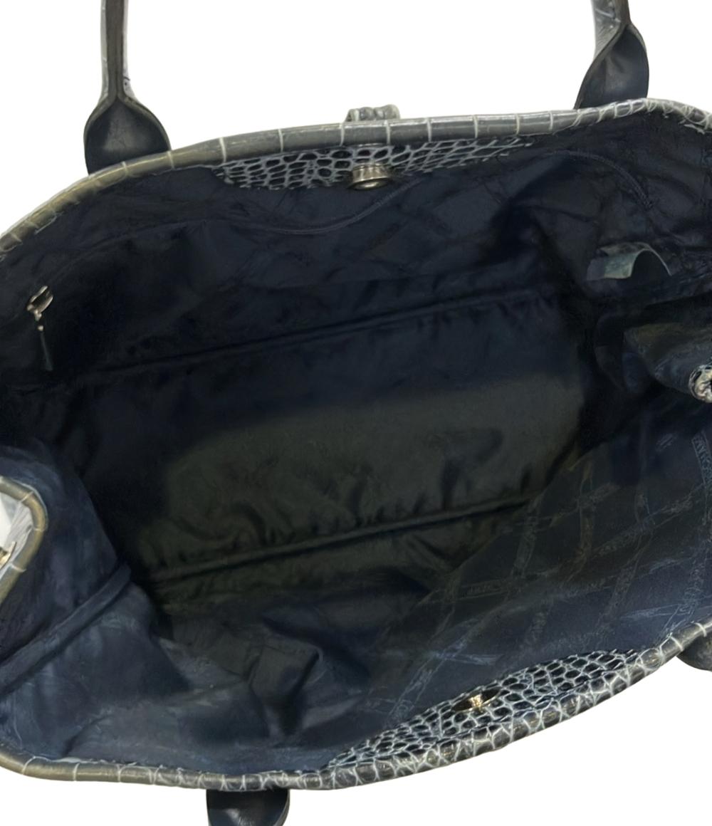 Longchamp ハンドバッグ トートバッグ クロコ型押し ロゾ レディース ロンシャン