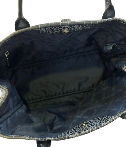 Longchamp ハンドバッグ トートバッグ クロコ型押し ロゾ レディース ロンシャン