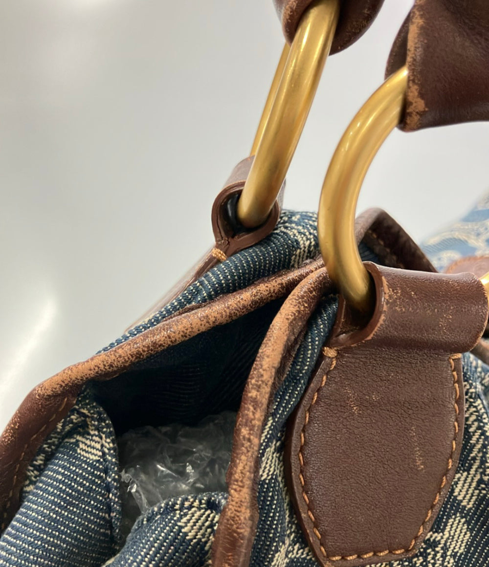 CELINE ショルダーバッグ トートバッグ 肩掛け デニム レザー レディース セリーヌ