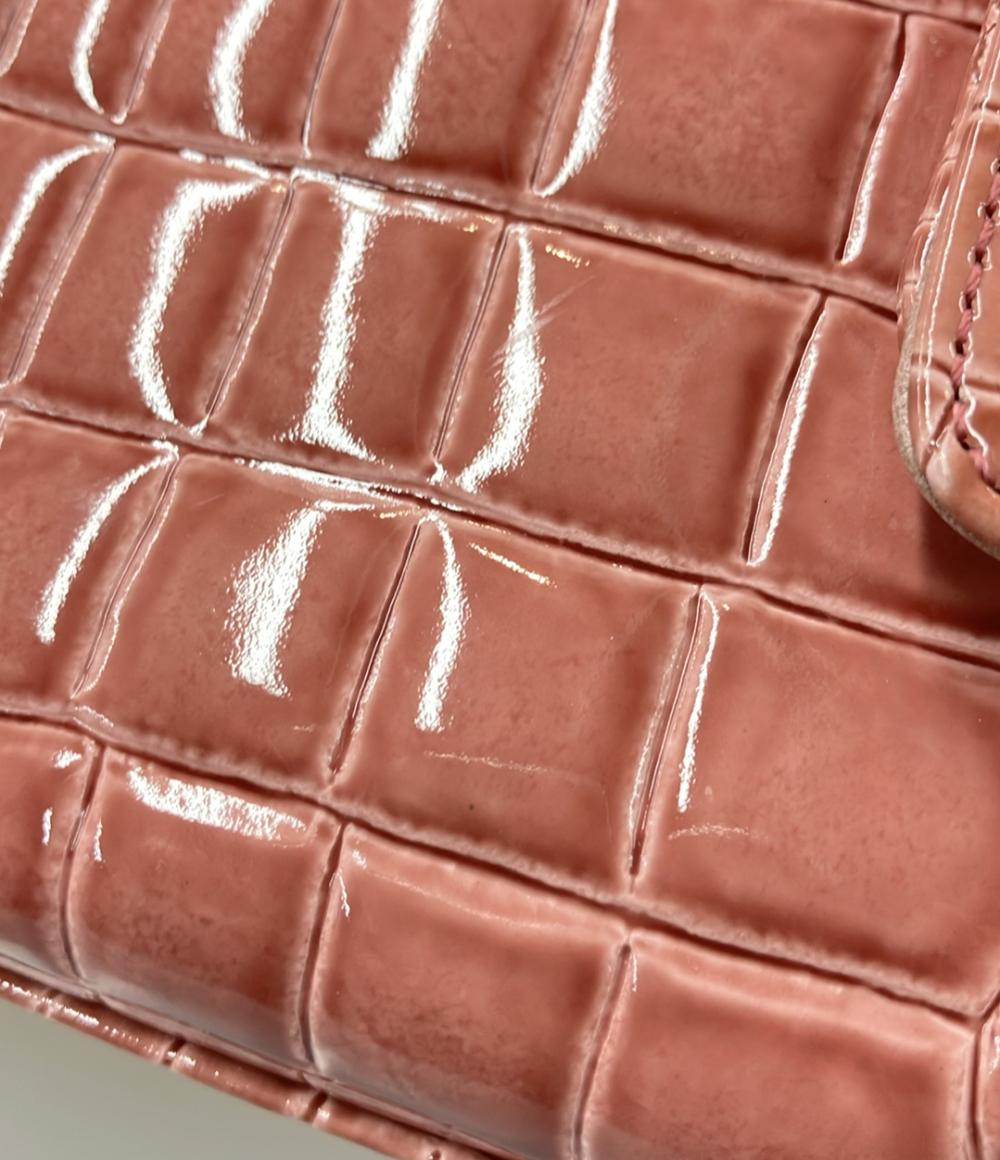 モントワ クロコ型押しミニハンドバッグ レディース MONTOWA