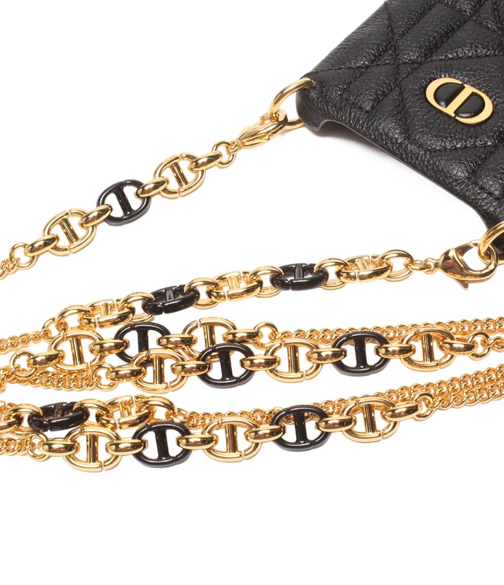 美品 Christian Dior iphoneケース チェーンストラップ付き