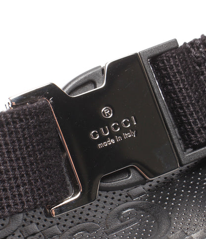美品 GUCCI ウエストポーチ ボディバッグ GGエンボス 658582 325040 メンズ グッチ